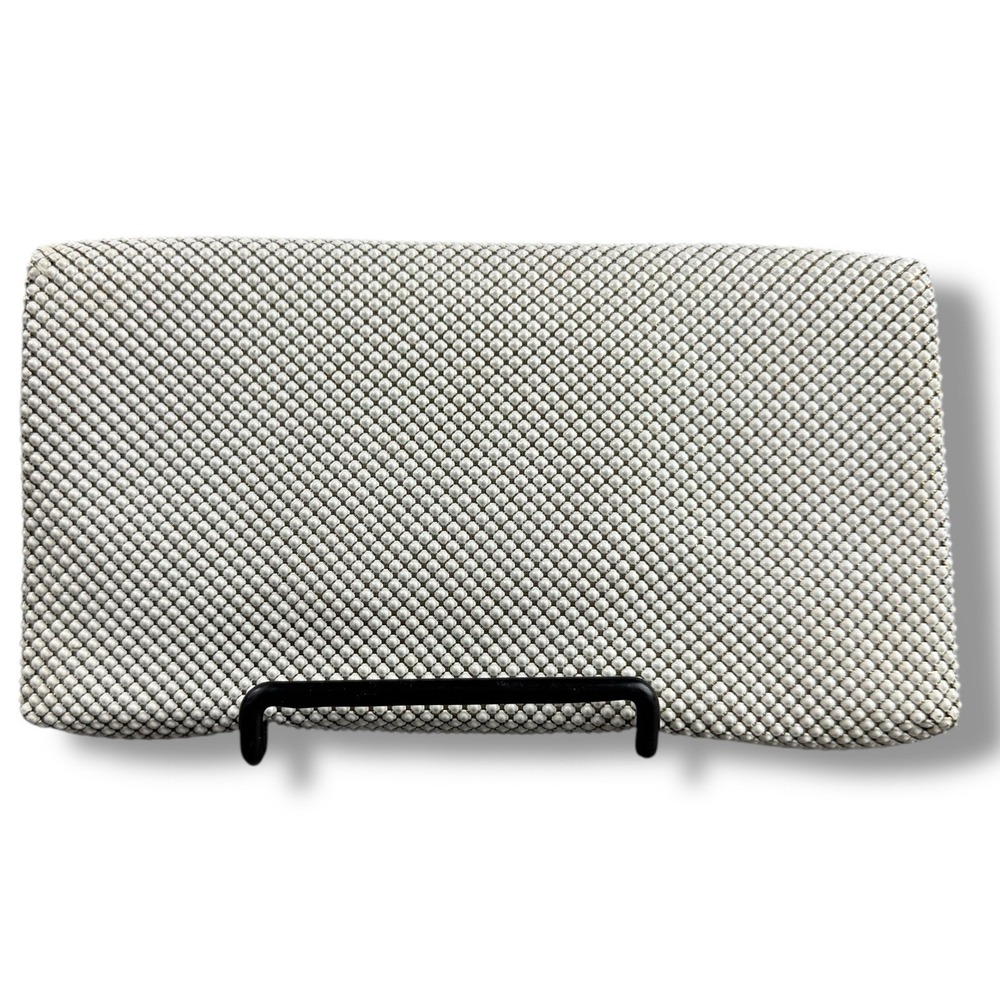 Vintage Whiting & Davis Mesh Clutch Made in USA w/‎ Mirror Gold Tone Trim *READ* - Picture 4 of 16